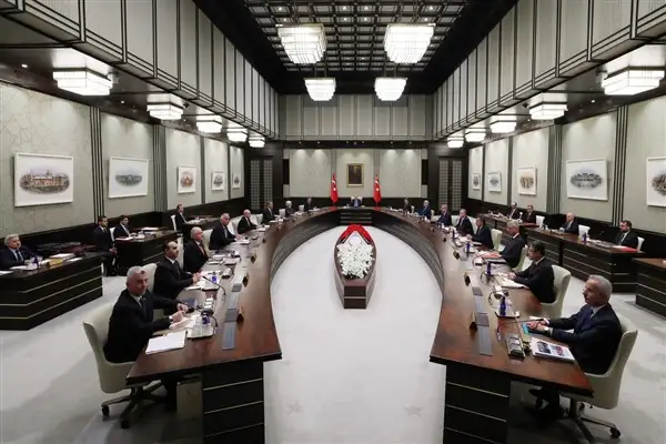 Cumhurbaşkanlığı kabinesi Cumhurbaşkanlığı Külliyesi’nde toplandı